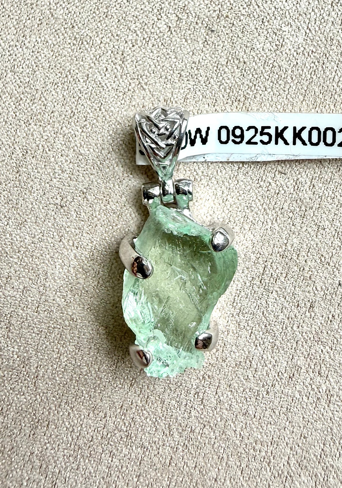 Raw Spodumene Fine Vibrational Gemstone Pendant