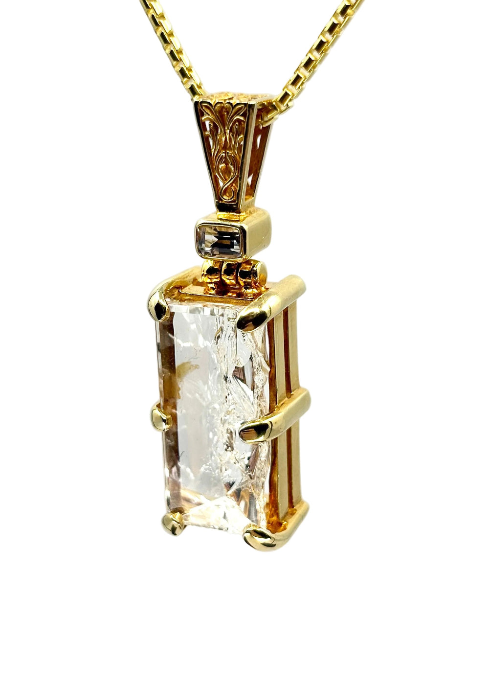 Angelic Reflections Quartz Fine Gemstone pendant