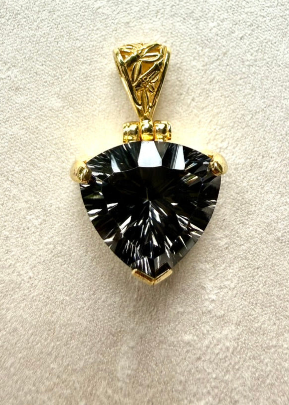 Midnight Mystic Quartz Fine Vibrational Gemstone Pendant