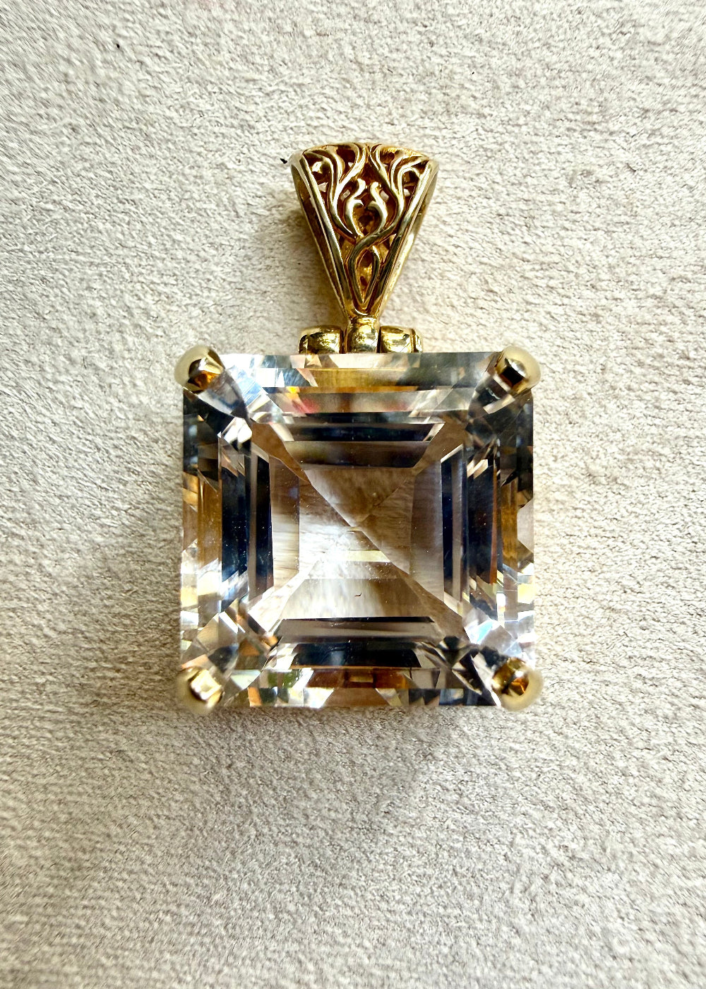 Goshenite Fine Vibrational Gemstone Pendant