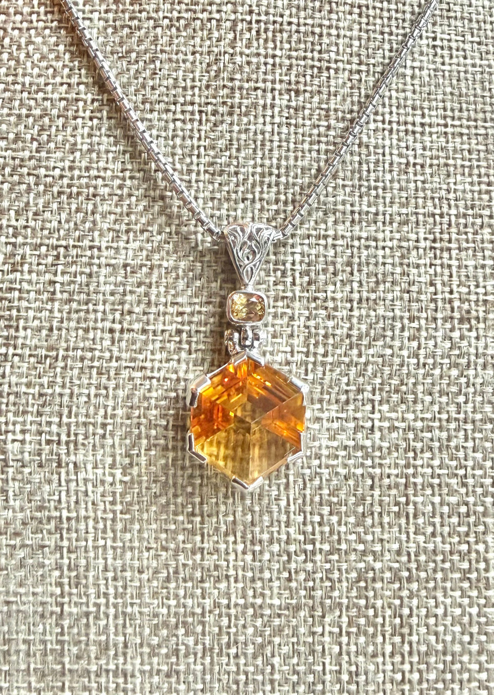 Citrine portal Gemstone pendant