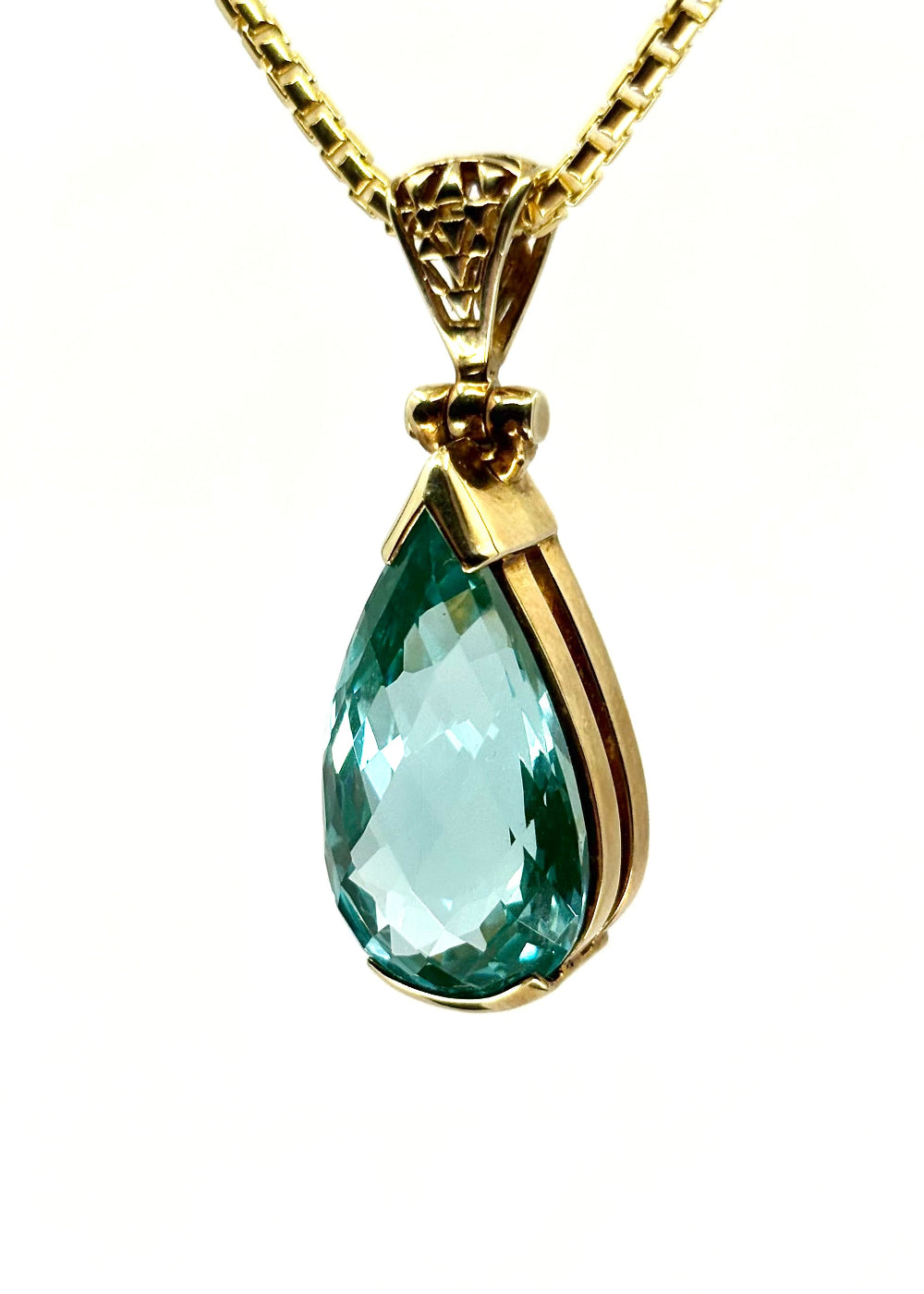 Paraiba Effect Spinel Fine Vibrational Gemstone Pendant *