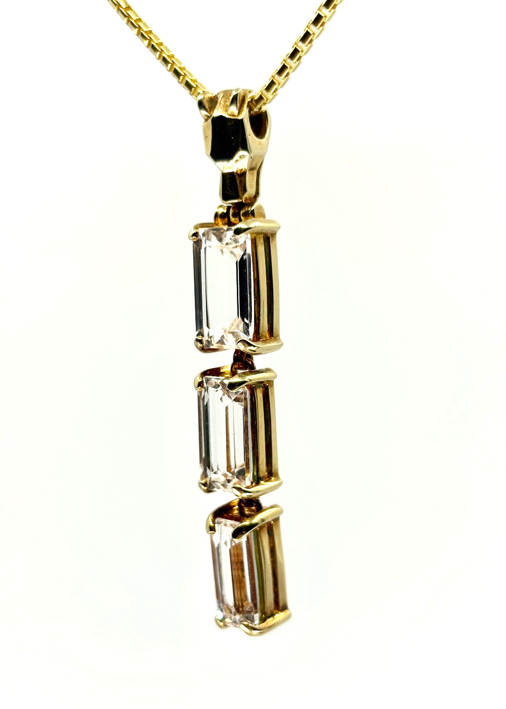 Danburite Gemstones 3 tier
