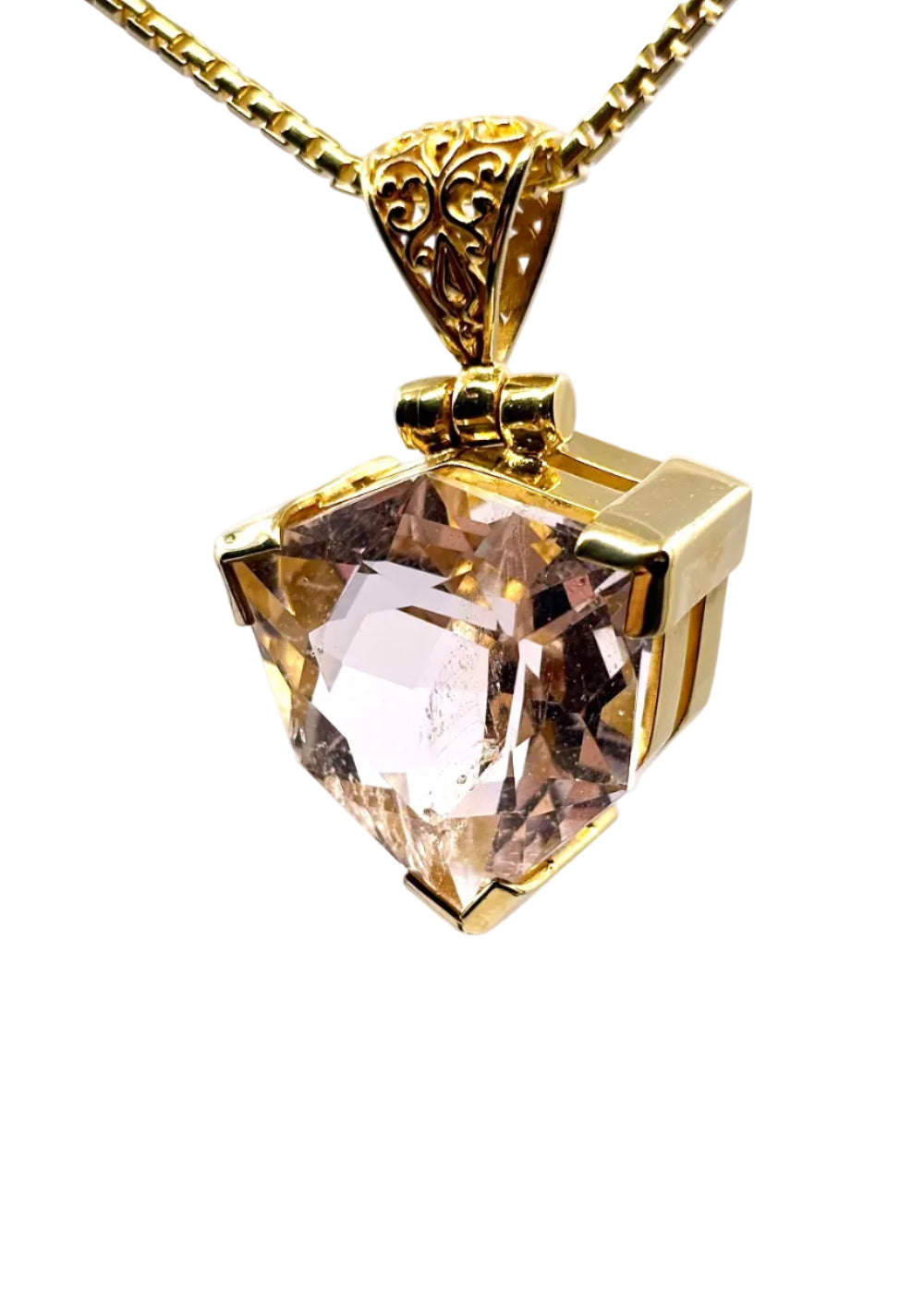 Pink Obsidian Fine Vibrational Gemstone Pendant