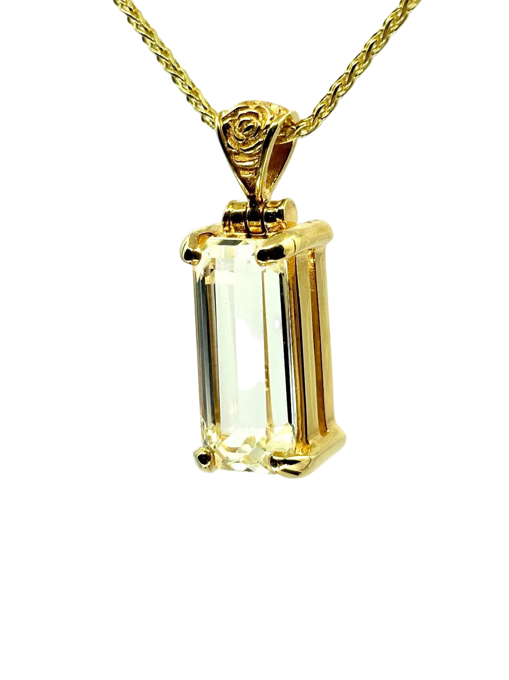 Spodumene Vibrational Gemstone Pendant
