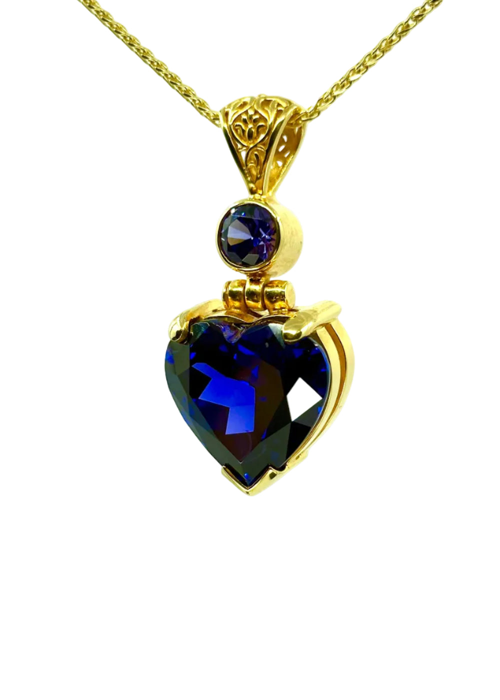 Zao Gongen YAG Tanzanite Fine Vibrational Gemstone Pendant