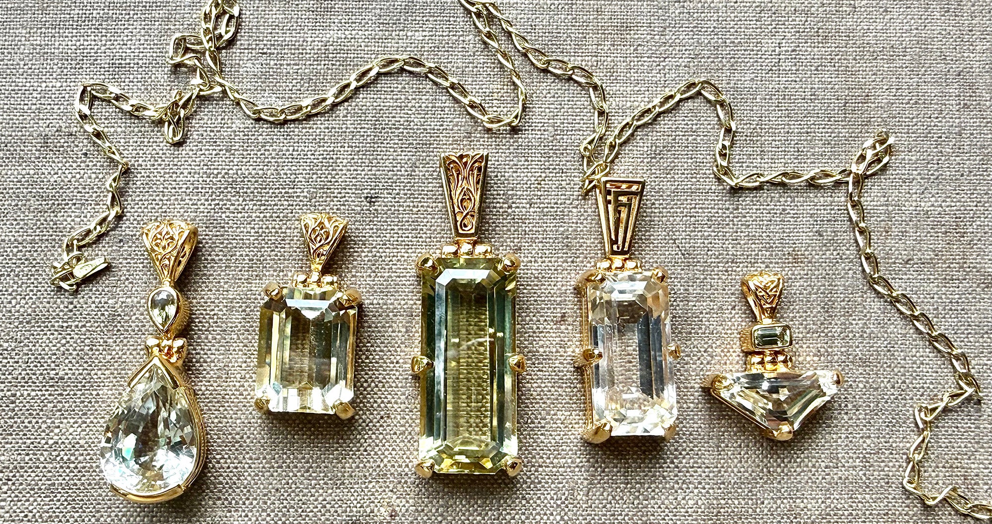 Spodumene gemstone collection