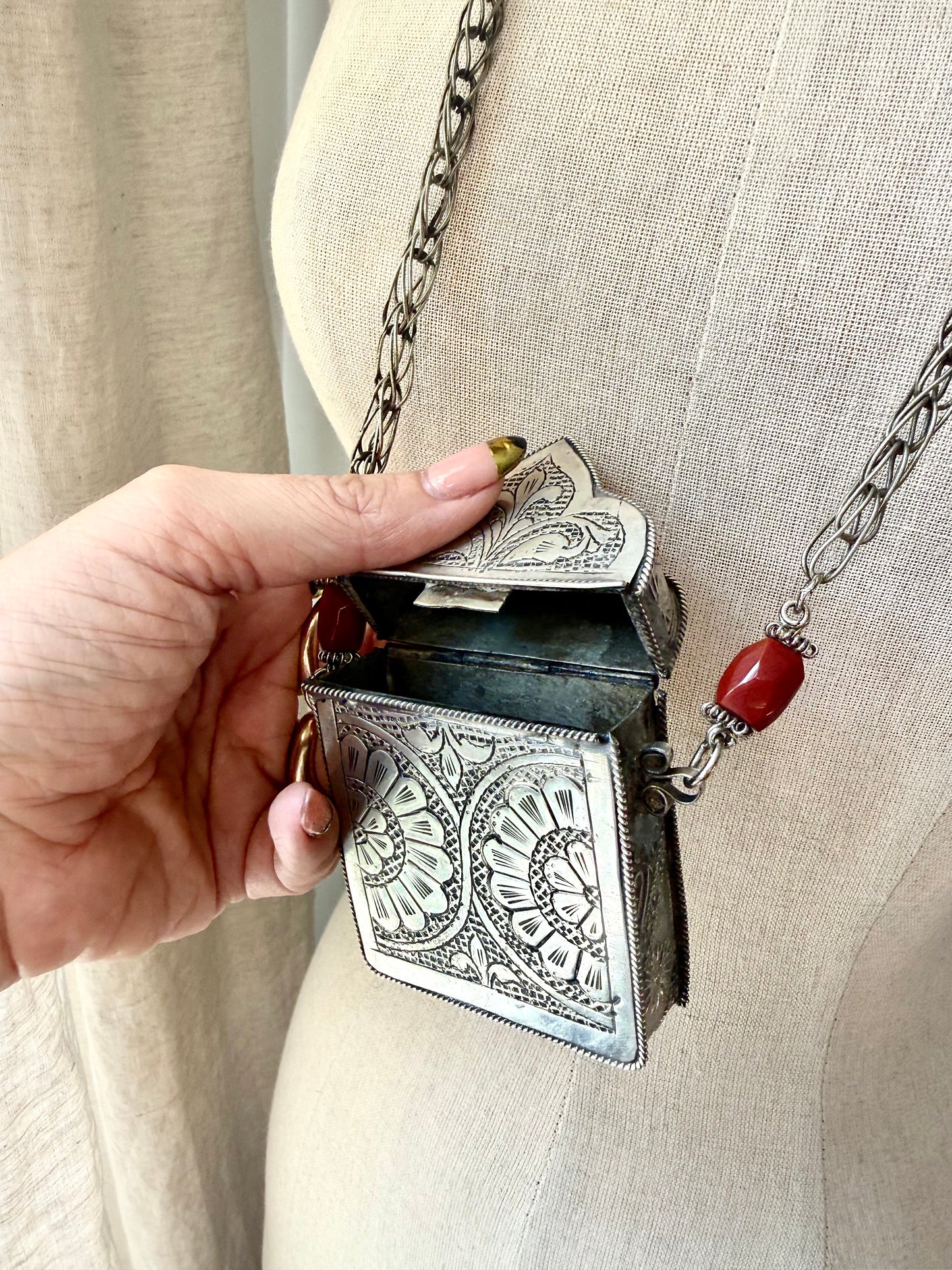Vintage Amulet Box Necklace