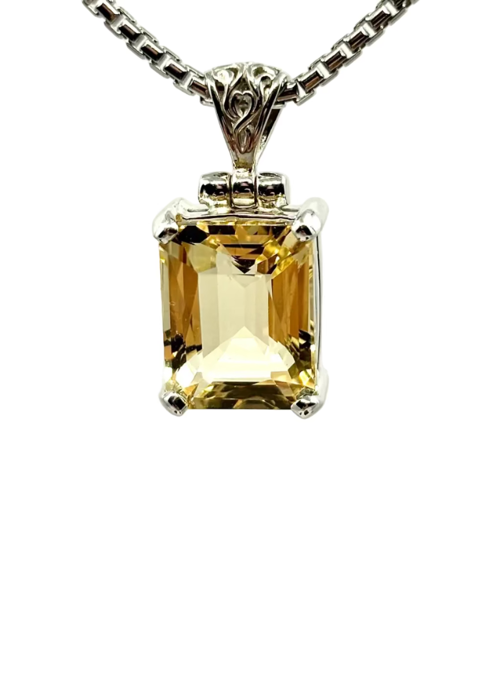 Golden Beryl Vibrational Gemstone Pendant