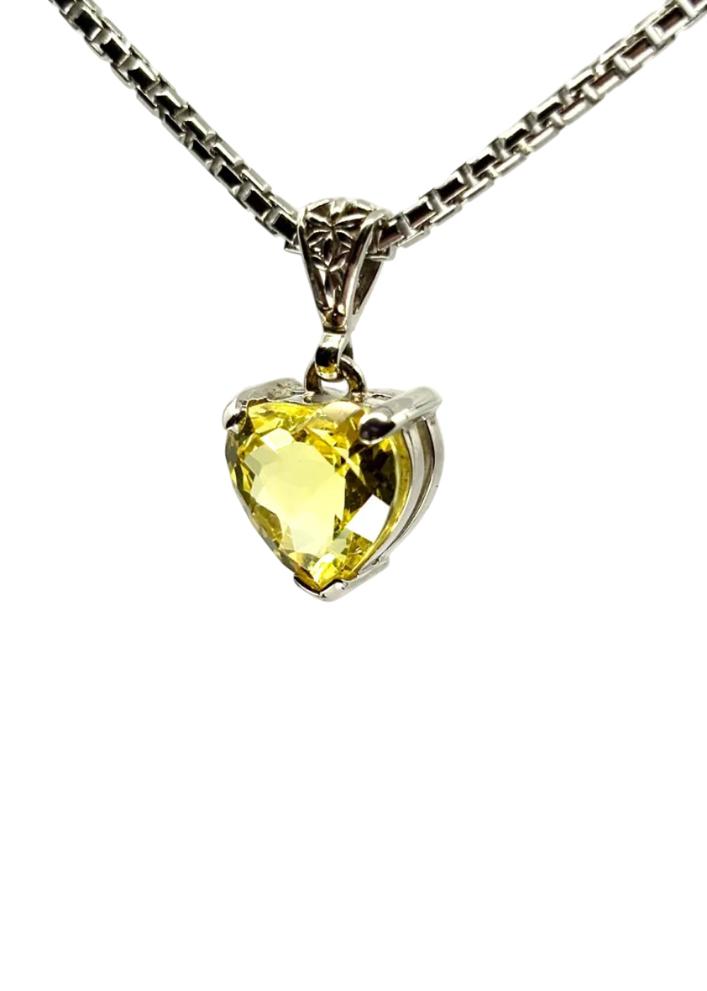 Yellow Sapphire Heart 