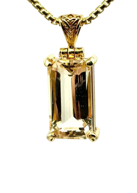 Scapolite, Fine Vibrational Gemstone Pendant