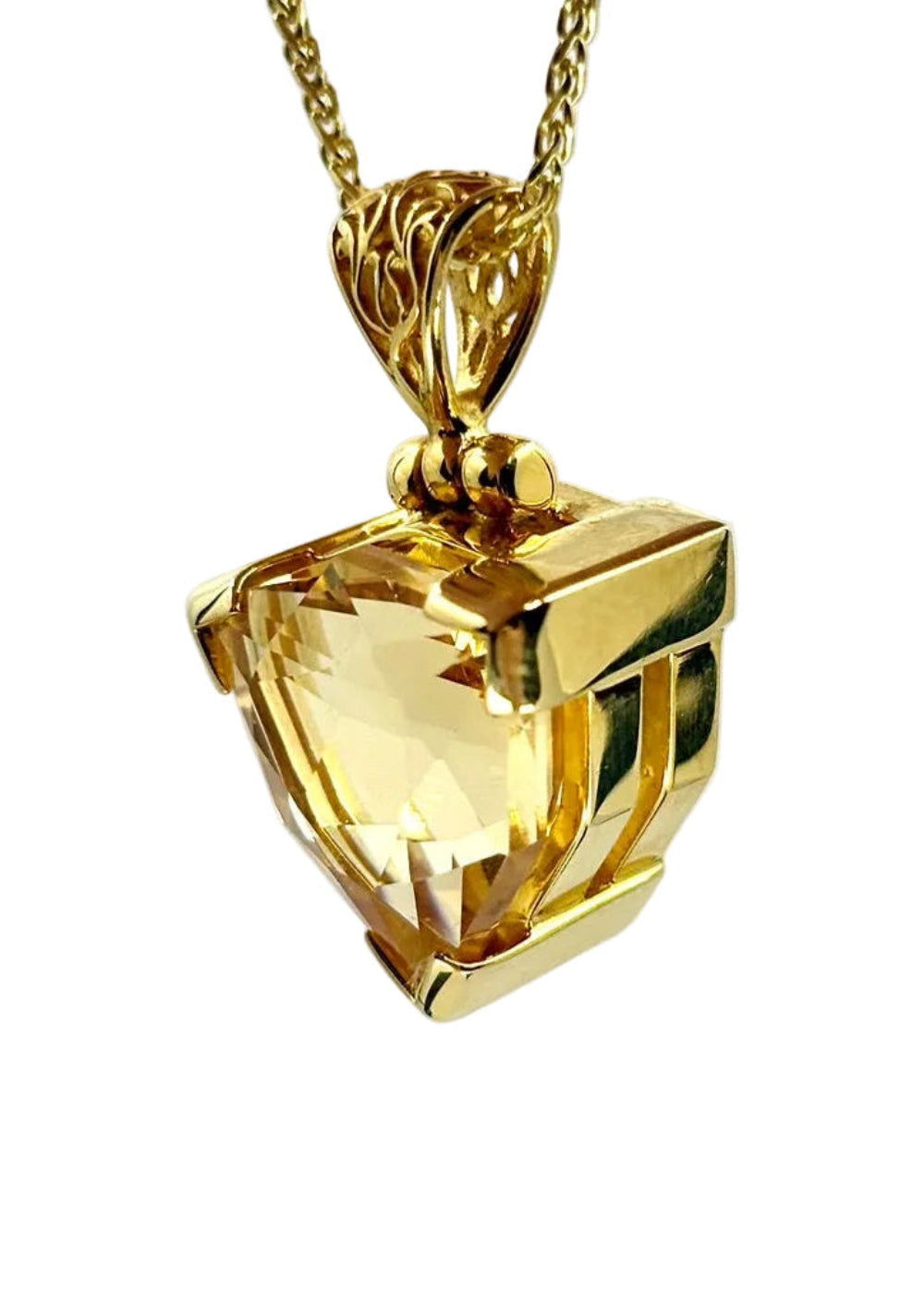 Citrine Fine Vibrational Gemstone Pendant *