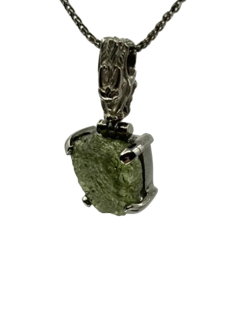 Moldavite Fine Vibrational Gemstone Pendant