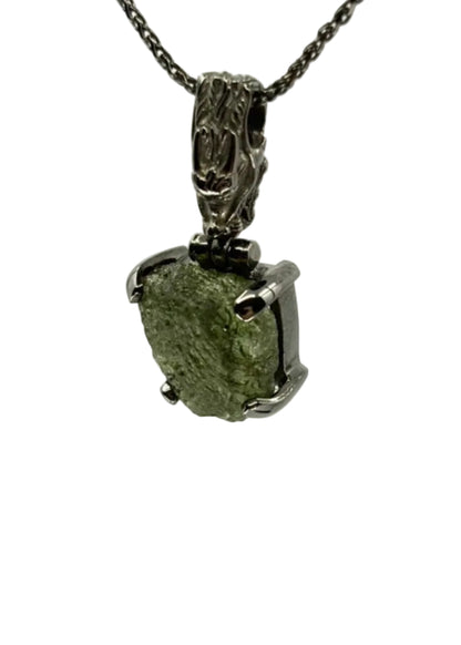 Moldavite Fine Vibrational Gemstone Pendant