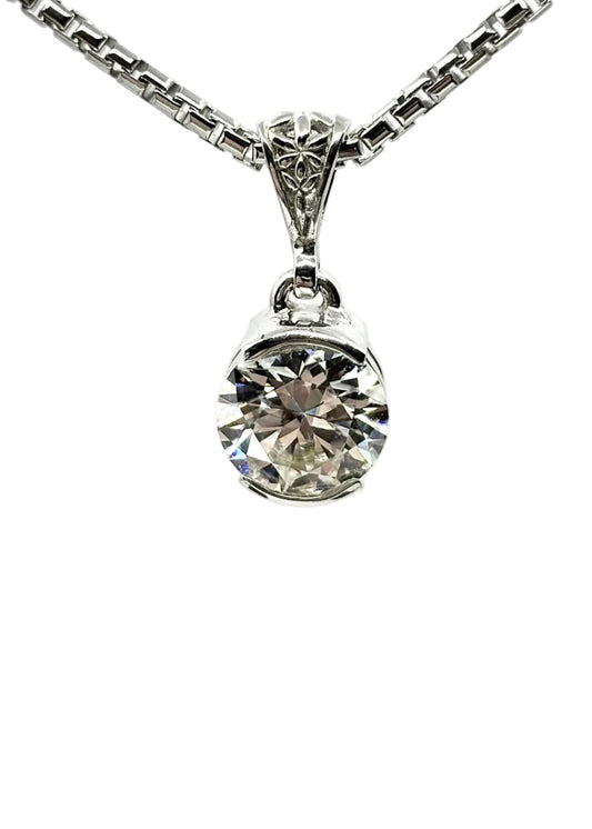 White Moissanite 