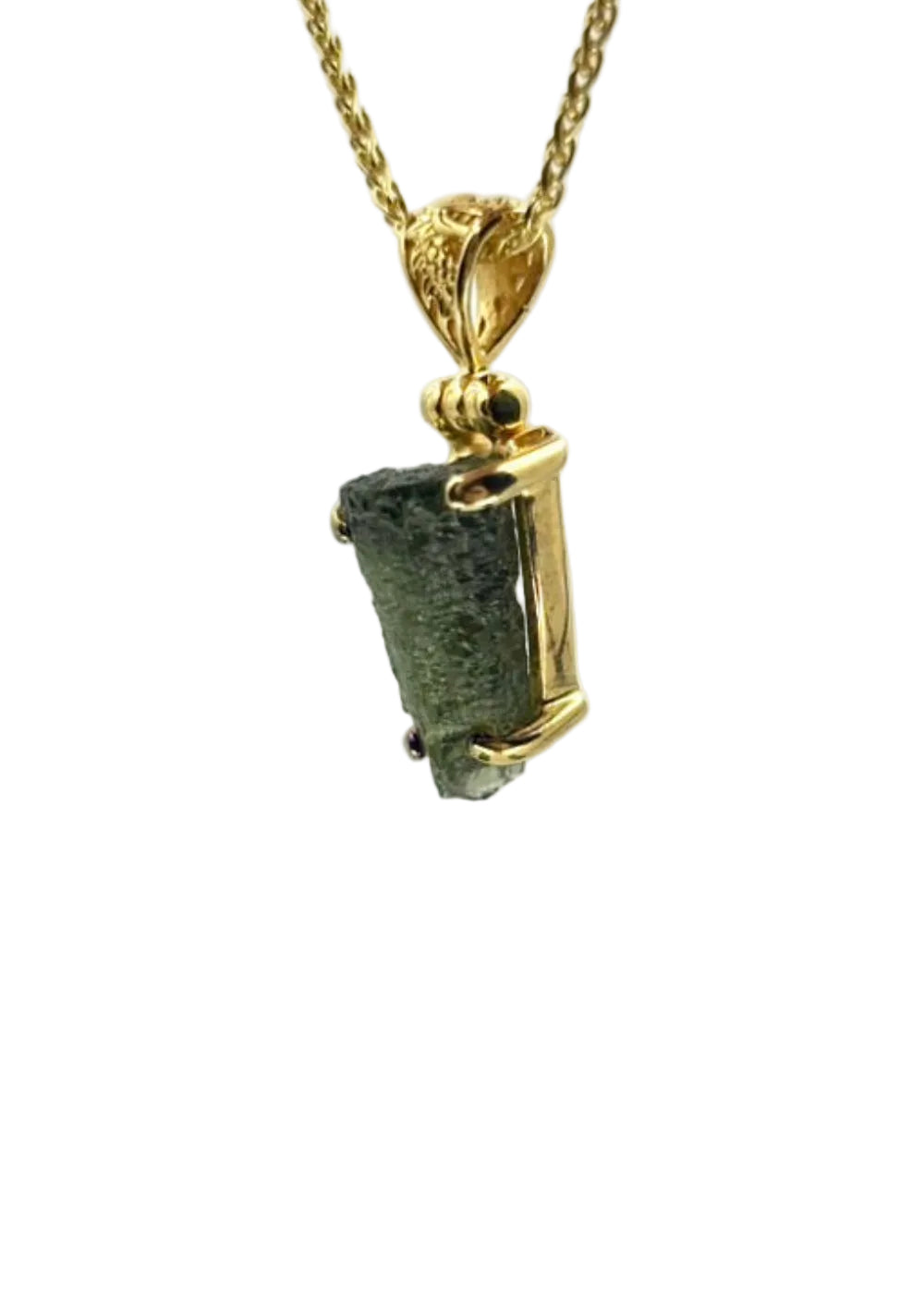 Moldavite Fine Vibrational Gemstone Pendant