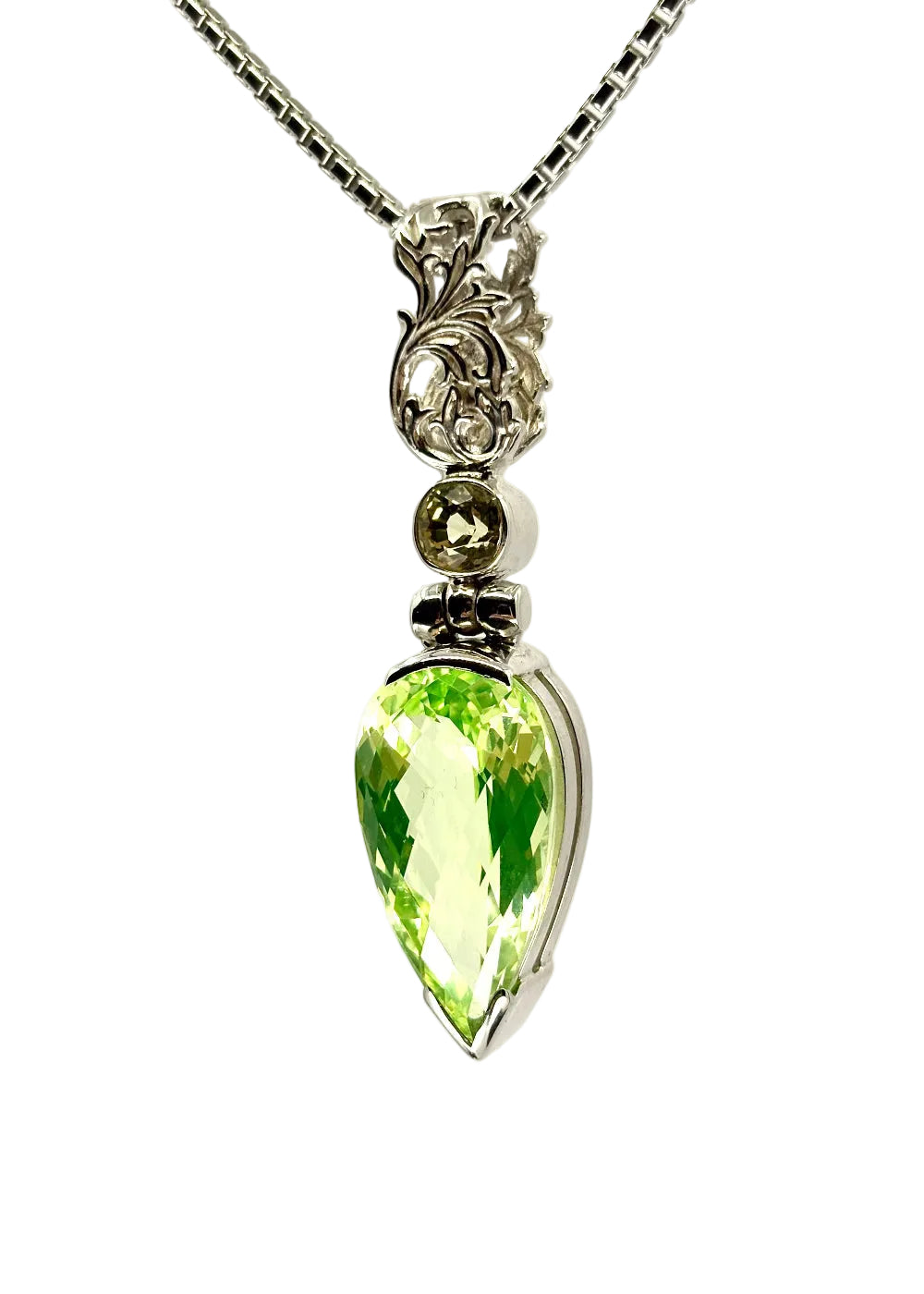 Mint green spinel gemstone 
