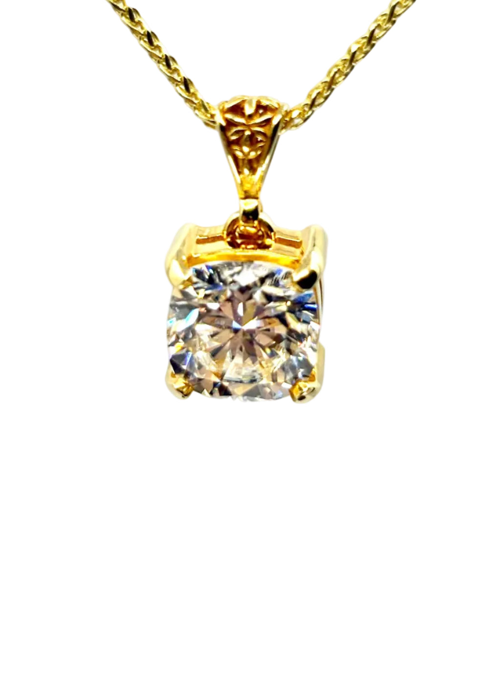 White Moissanite 