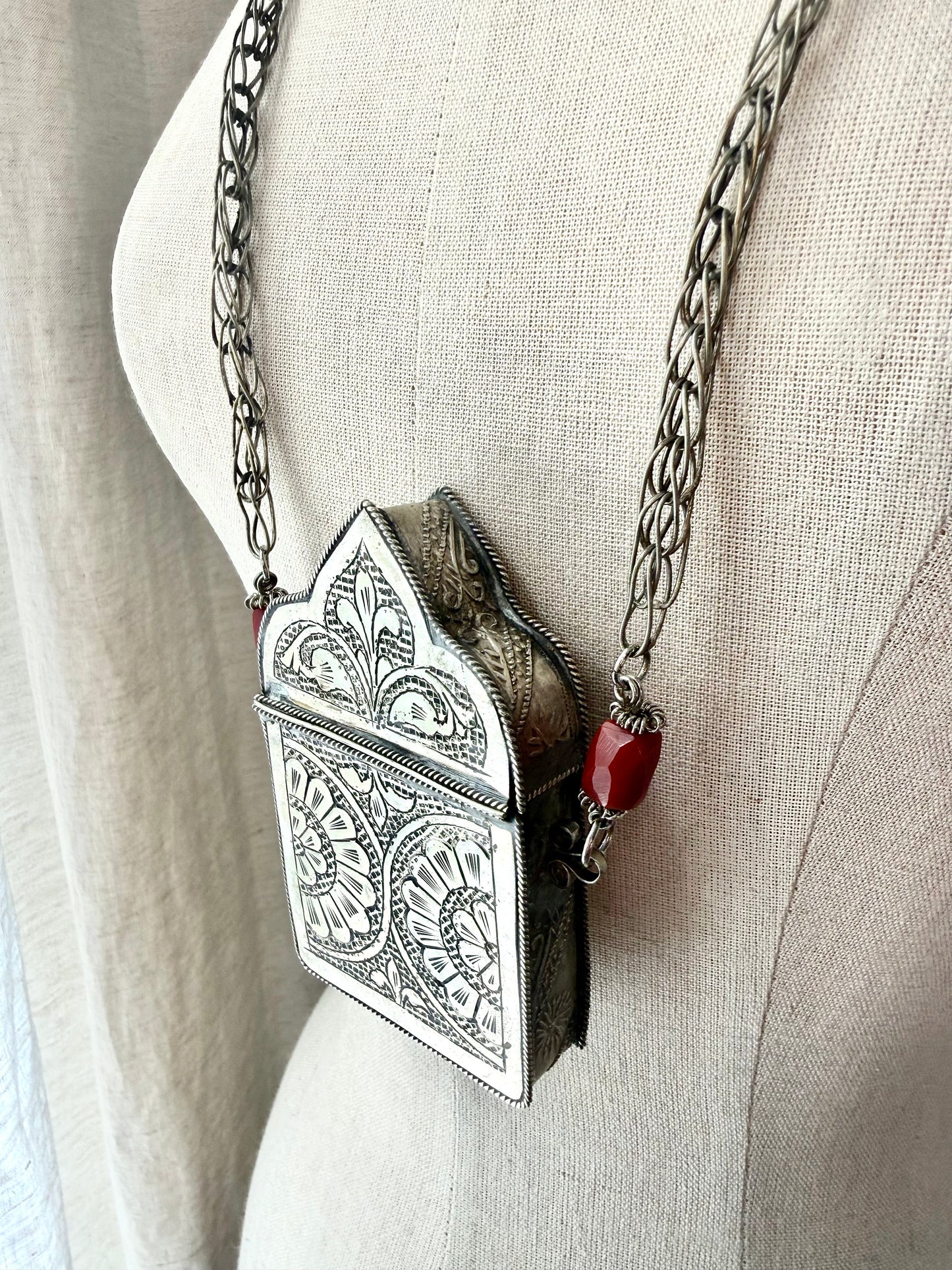 Vintage Amulet Box Necklace