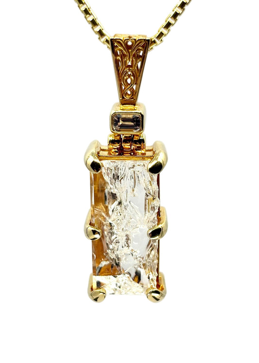 Angelic Reflections Quartz Fine Gemstone pendant 
