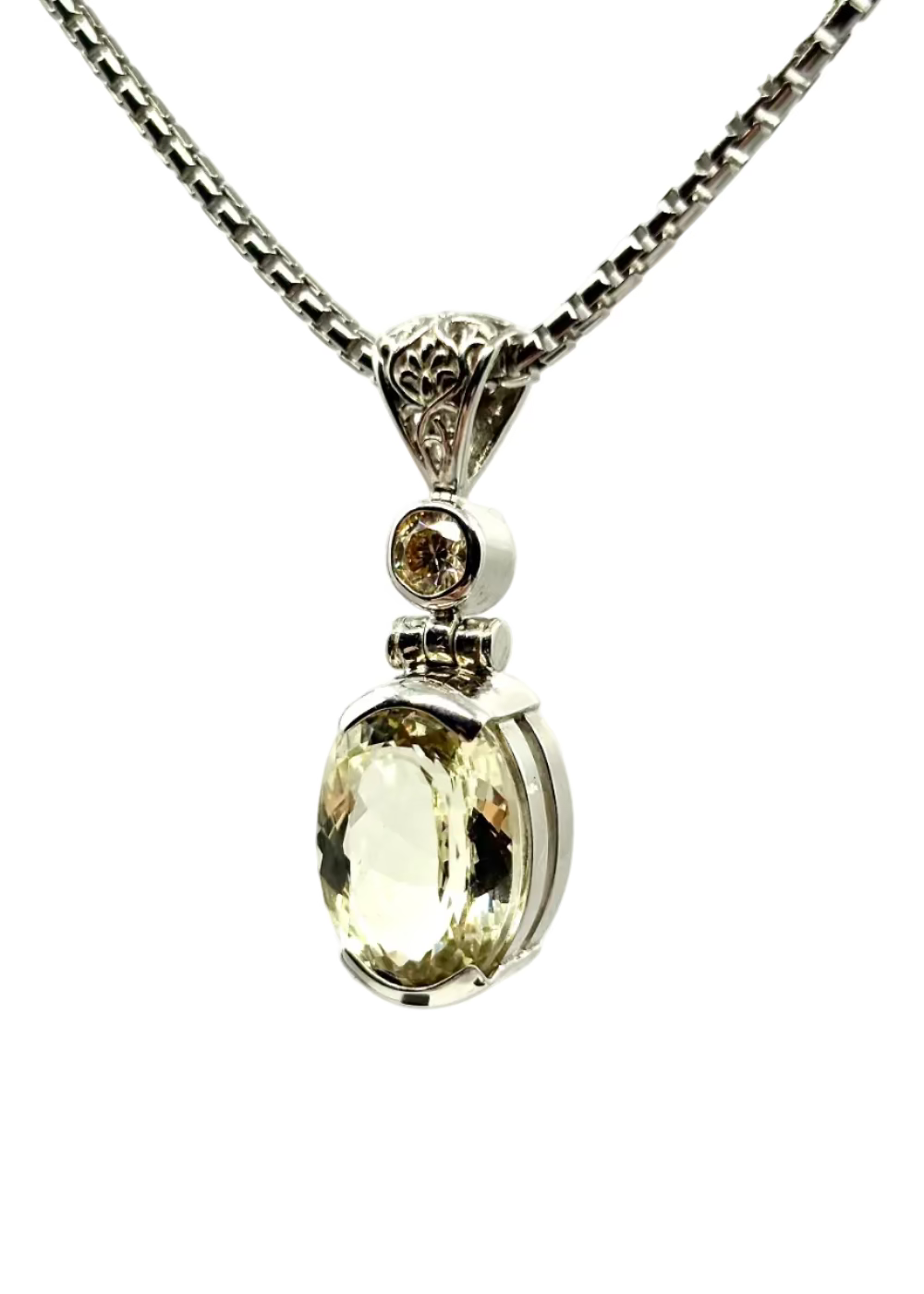Spodumene + Moissanite Fine Vibrational Gemstone