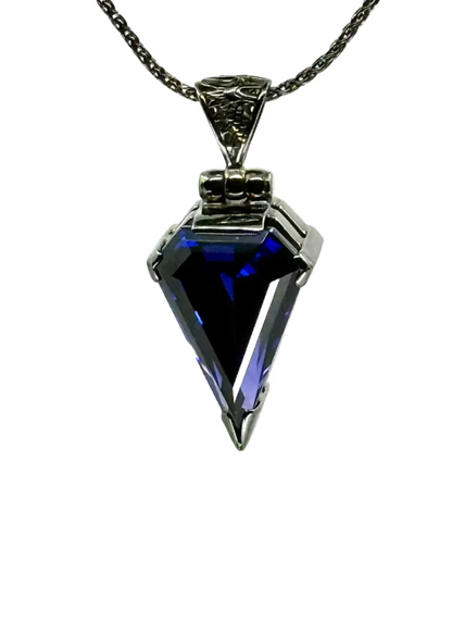 Zao Gongen YAG Tanzanite Vibrational Gemstone Pendant