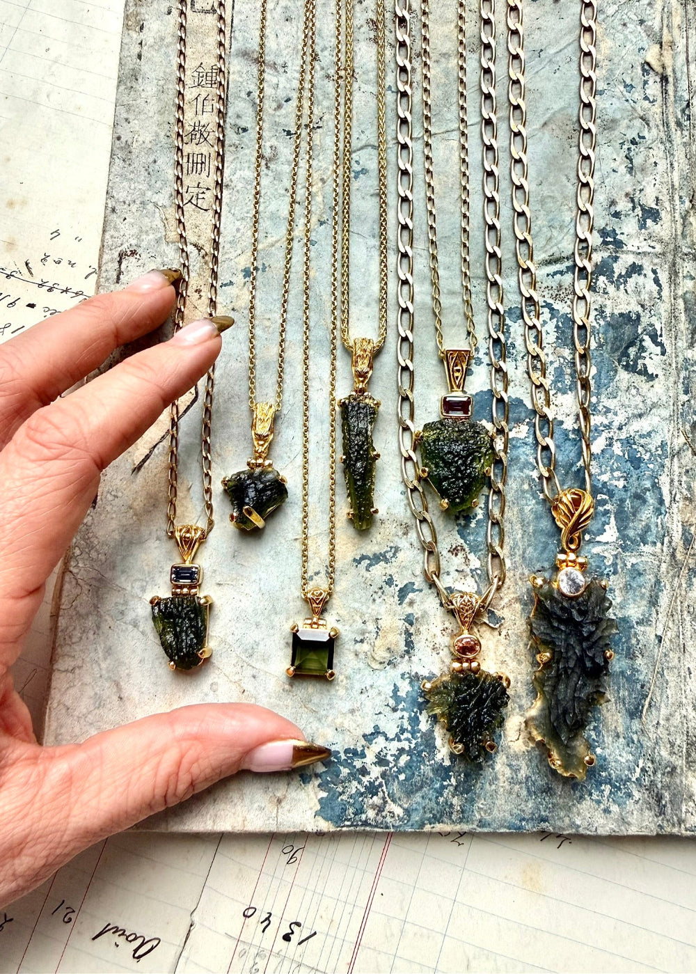 Faceted Moldavite Fine Vibrational Gemstone Pendant