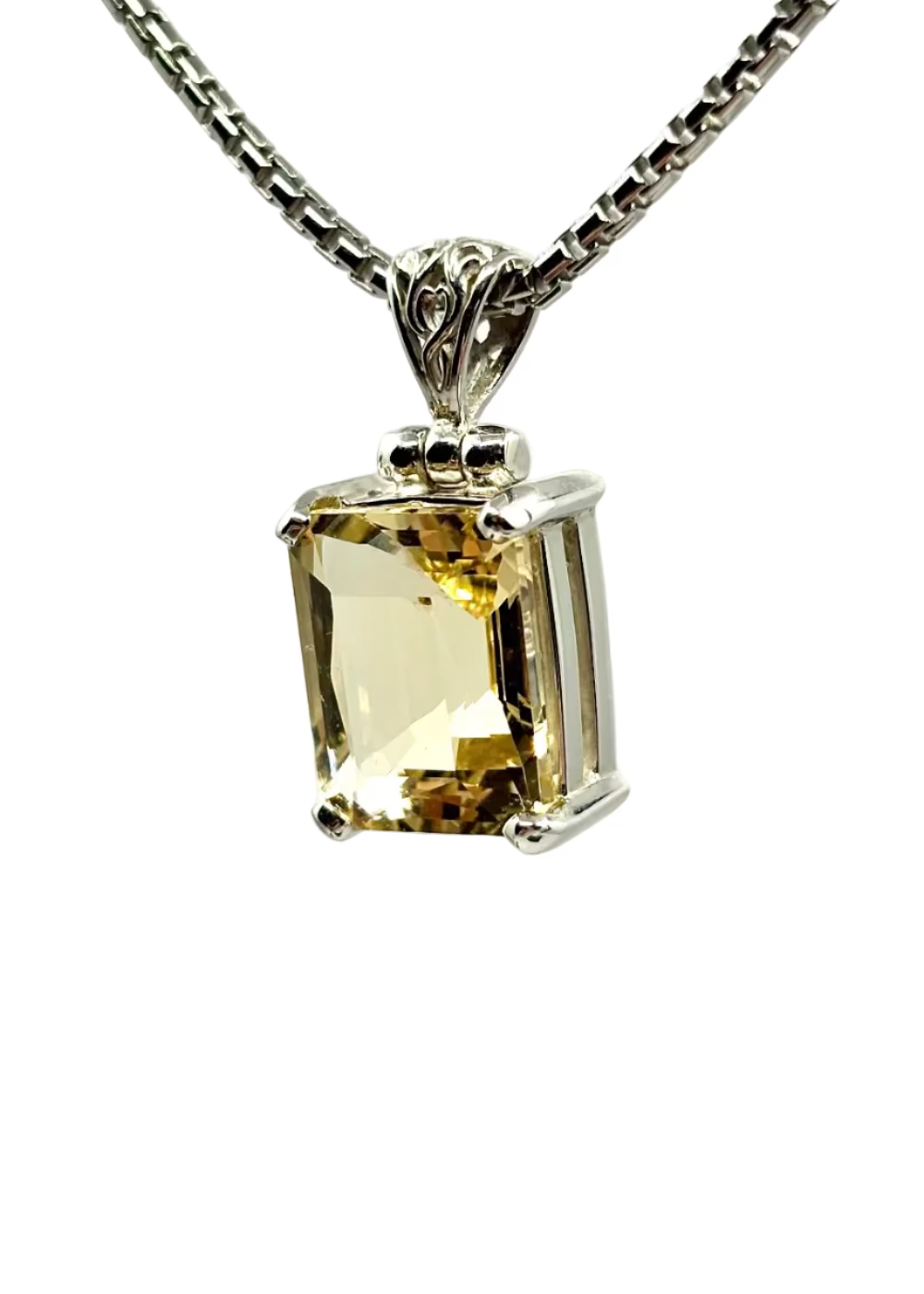 Golden Beryl Vibrational Gemstone Pendant
