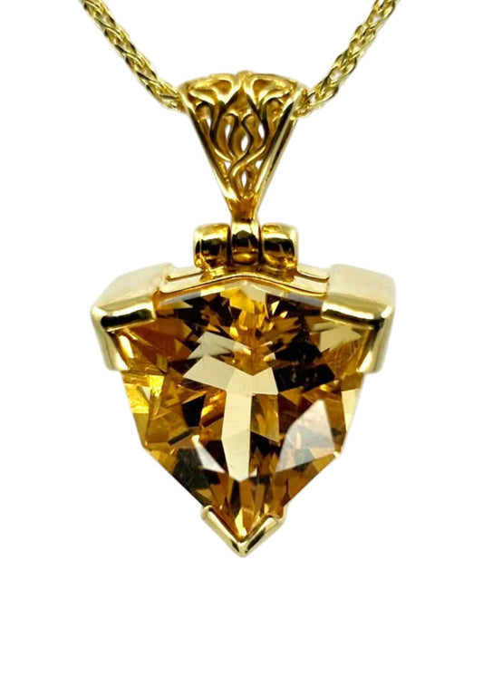 Citrine Fine Vibrational Gemstone Pendant *