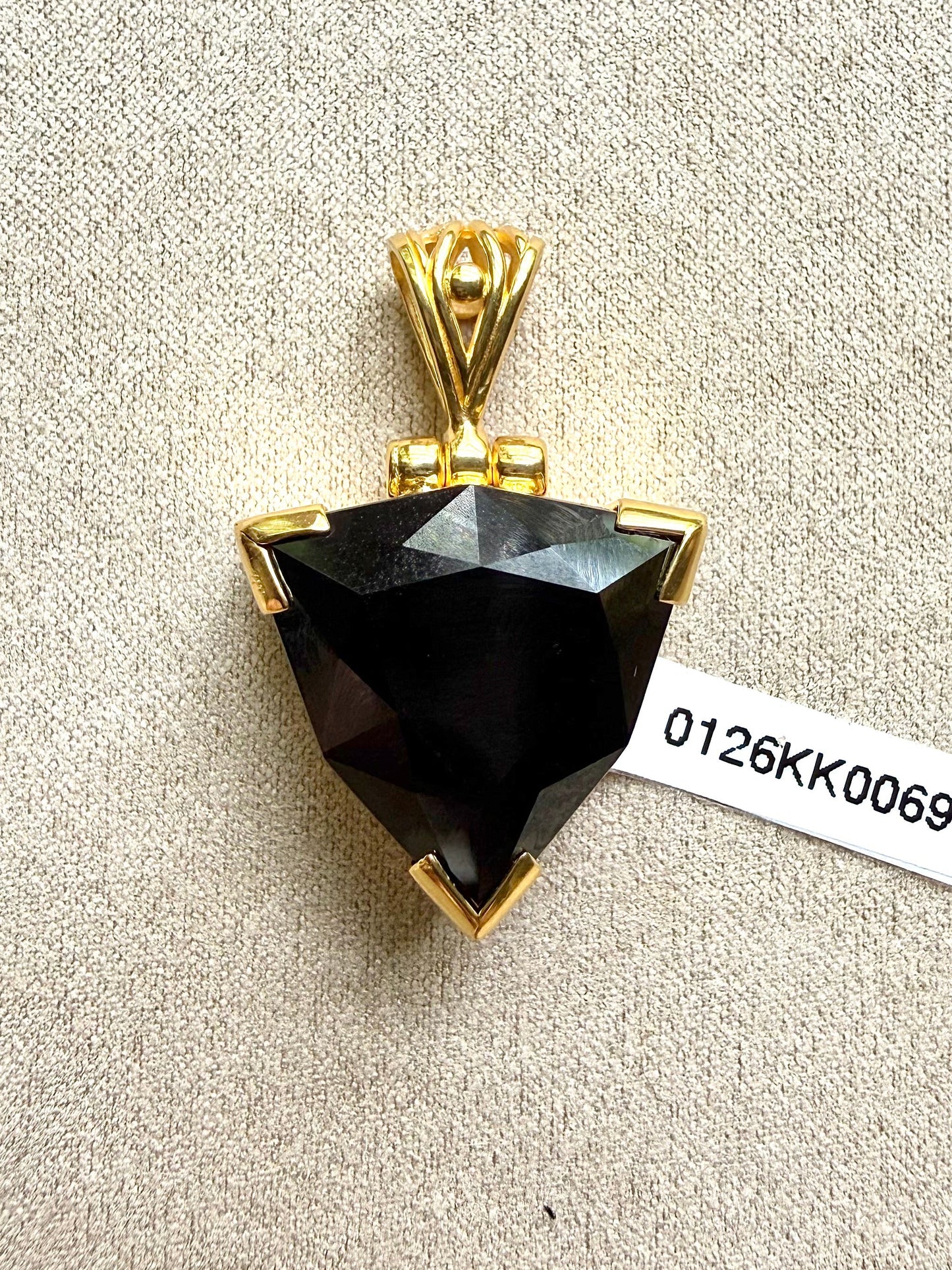 Black Spinel Fine Vibrational Gemstone Pendant *
