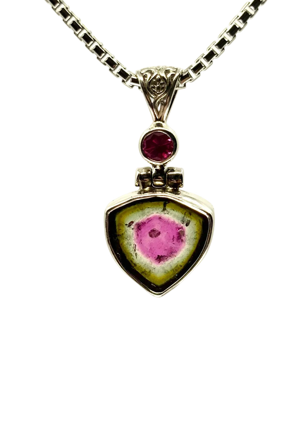 Watermelon tourmaline gemstone 