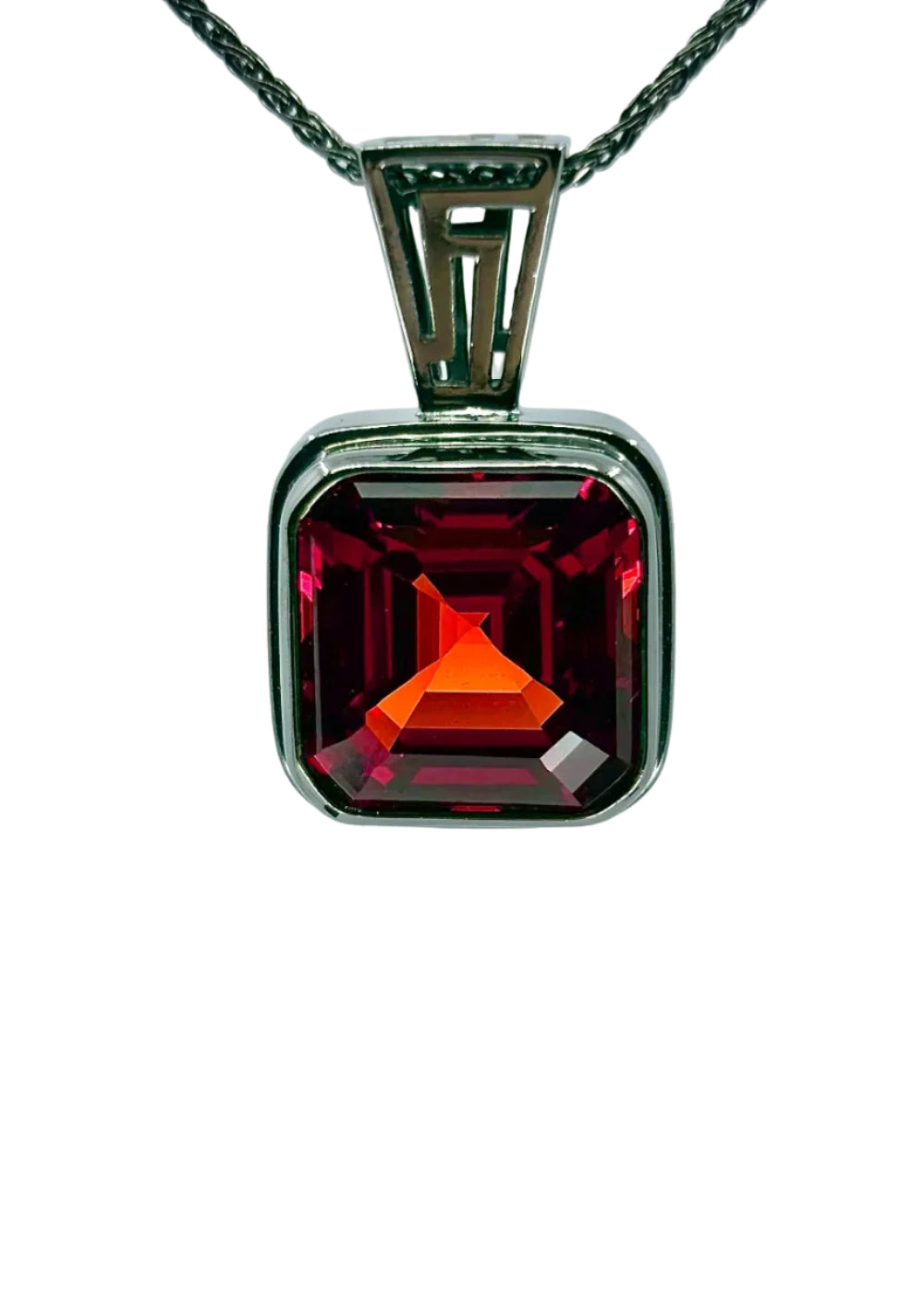 Padparadscha Sapphire Fine Vibrational Gemstone Pendant