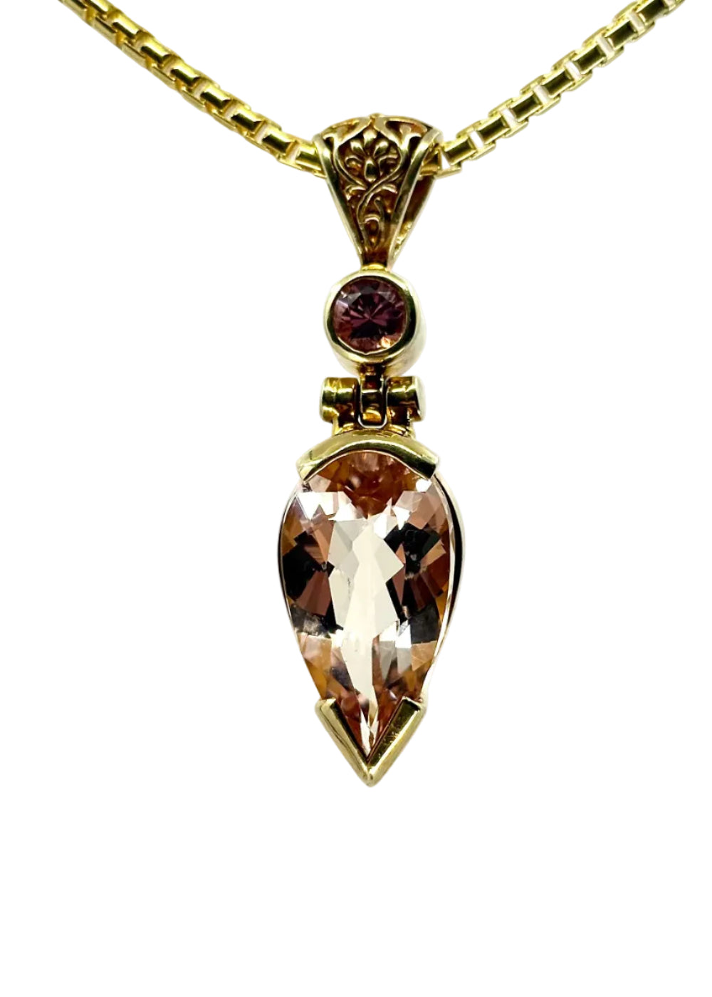 Morganite Gemstone pendant 