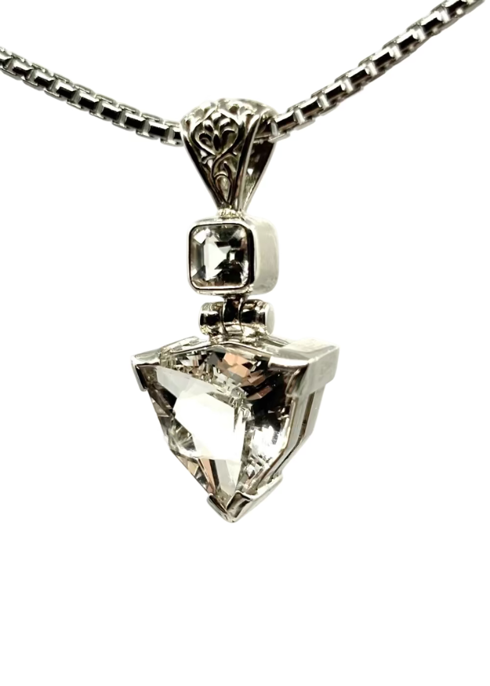 Danburite + Phenacite Fine Vibrational Gemstone Pendant