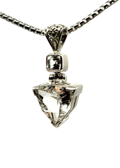 Danburite + Phenacite Vibrational Gemstone Pendant
