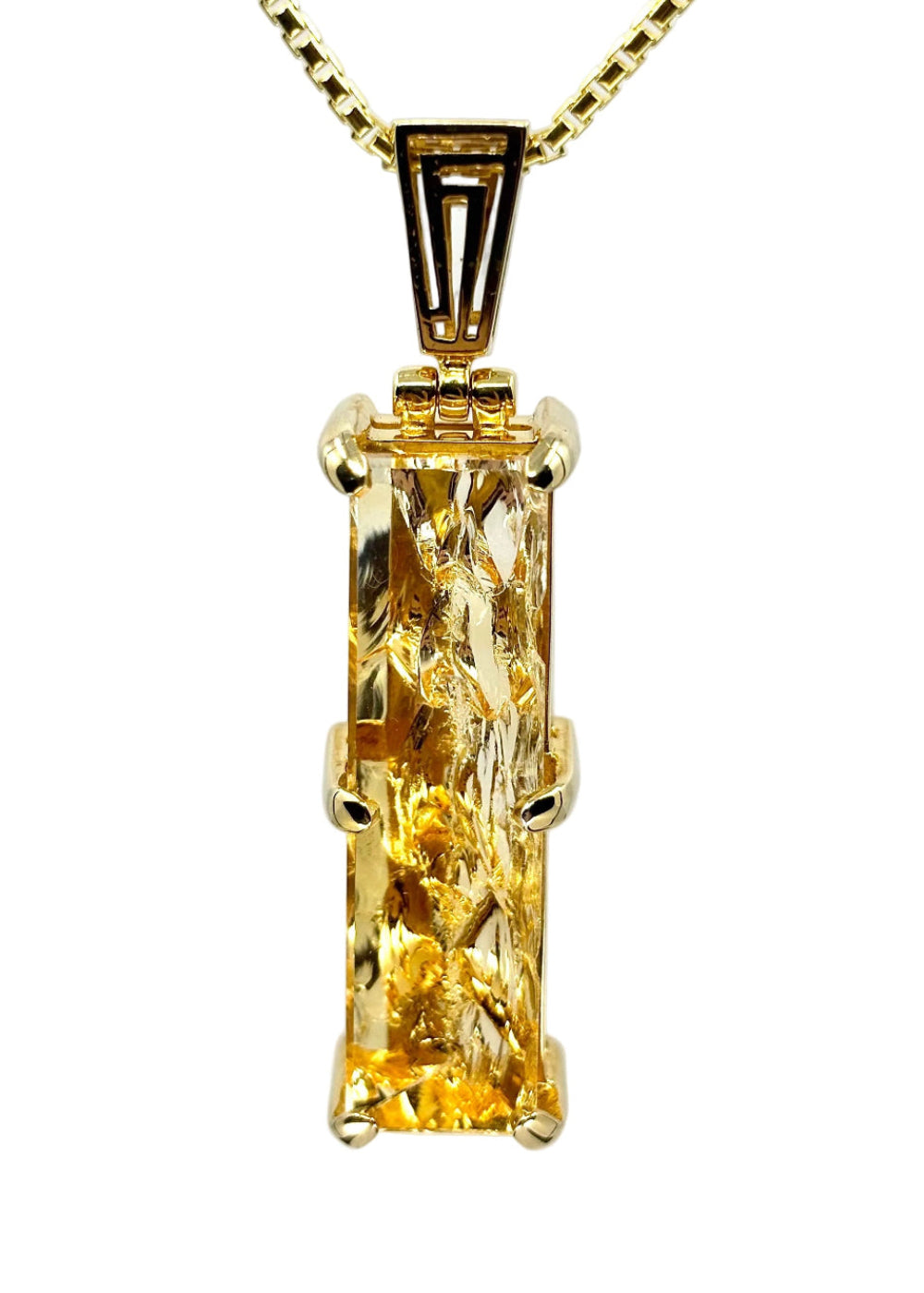 Natural Citrine Gaia Pendant 