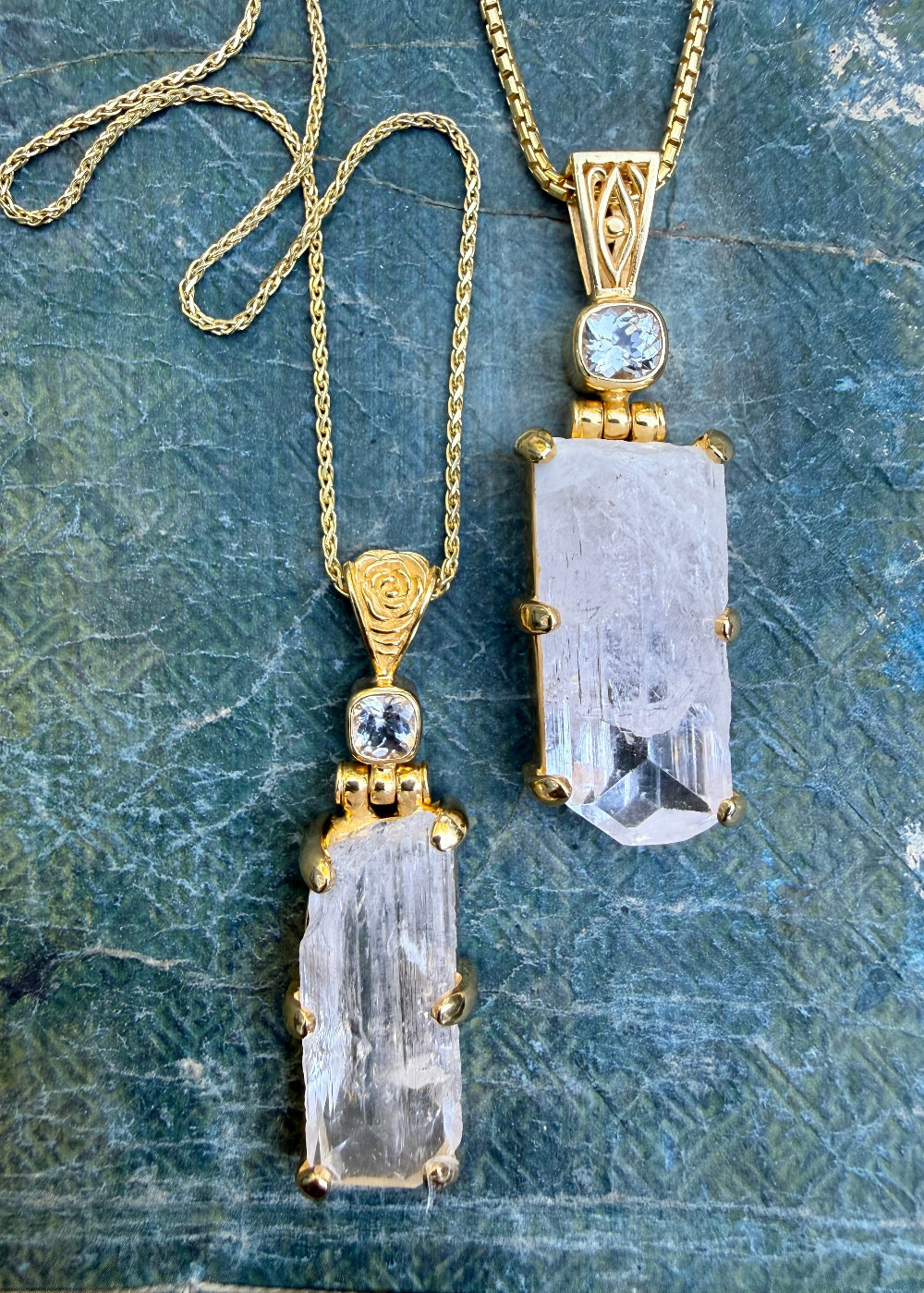Raw Danburite Vibrational Gemstone Pendant