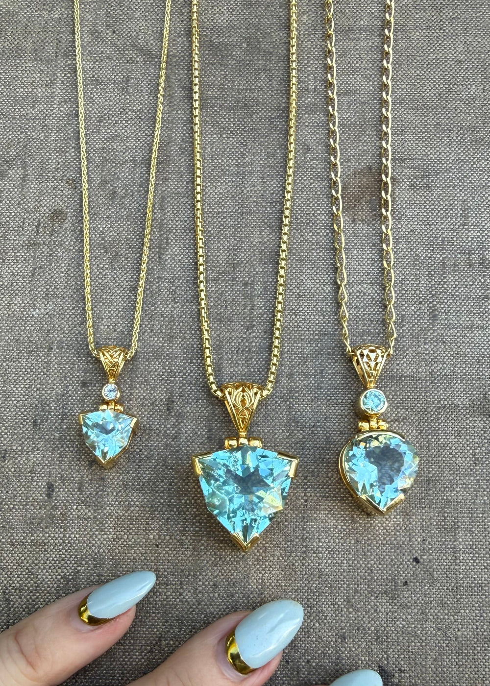 Gold Tone- Sterling Silver + 22K Yellow Gold Plating Adjustable Chain NGCH060GP