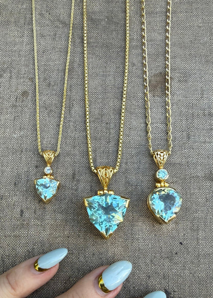 Gold Tone- Sterling Silver + 22K Yellow Gold Plating Adjustable Chain NGCH060GP