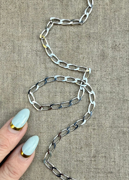 Sterling Silver + 22K White Rhodium Plating Adjustable Chain NGCH1.2RH