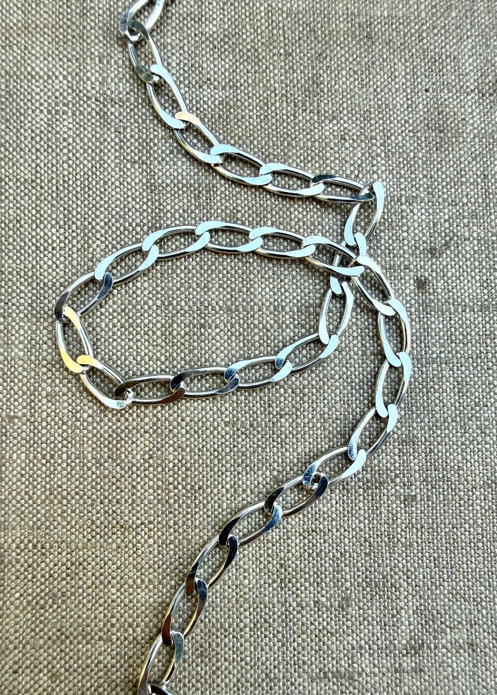 Sterling Silver + 22K White Rhodium Plating Adjustable Chain NGCH1.2RH