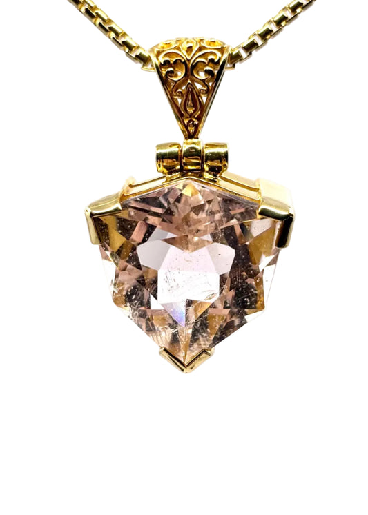 Pink Obsidian Fine Vibrational Gemstone Pendant