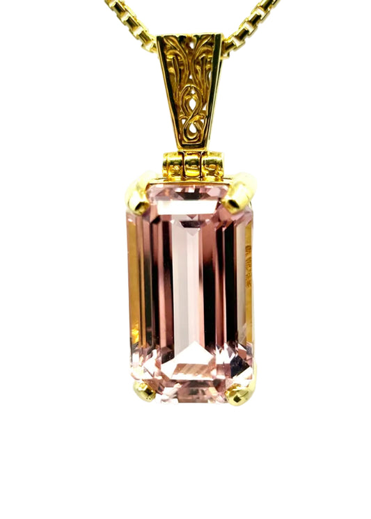 Kunzite Fine Vibrational Gemstone Pendant