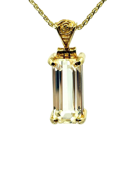 Spodumene Vibrational Gemstone Pendant