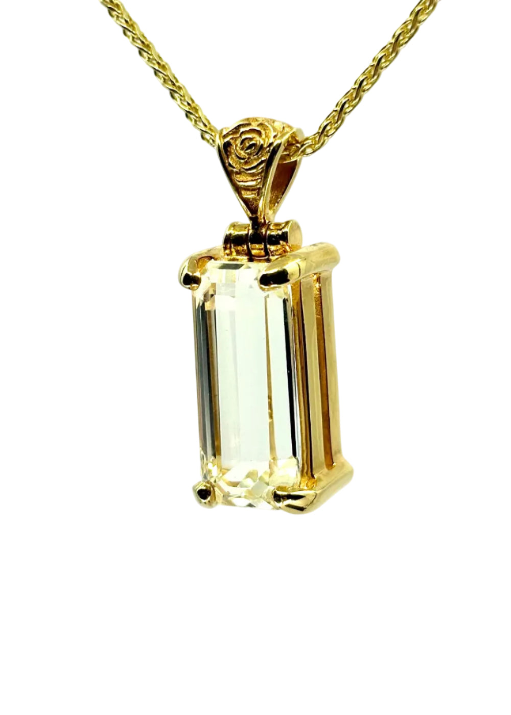 Spodumene Vibrational Gemstone Pendant
