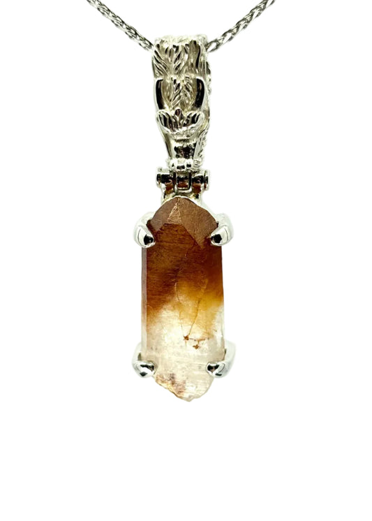 Raw Lithium Vibrational Gemstone Pendant