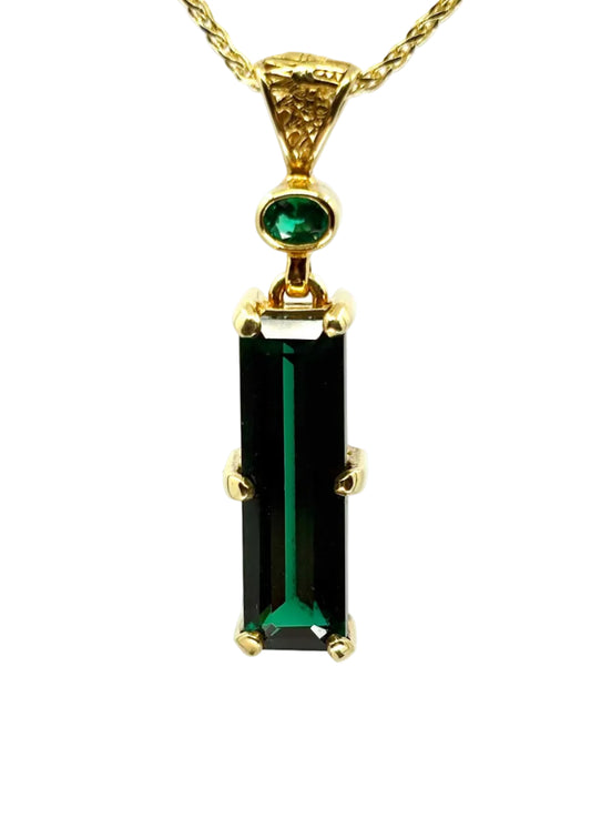 Biron Emerald + Nat Biron Emerald Fine Vibrational Gemstone Pendant