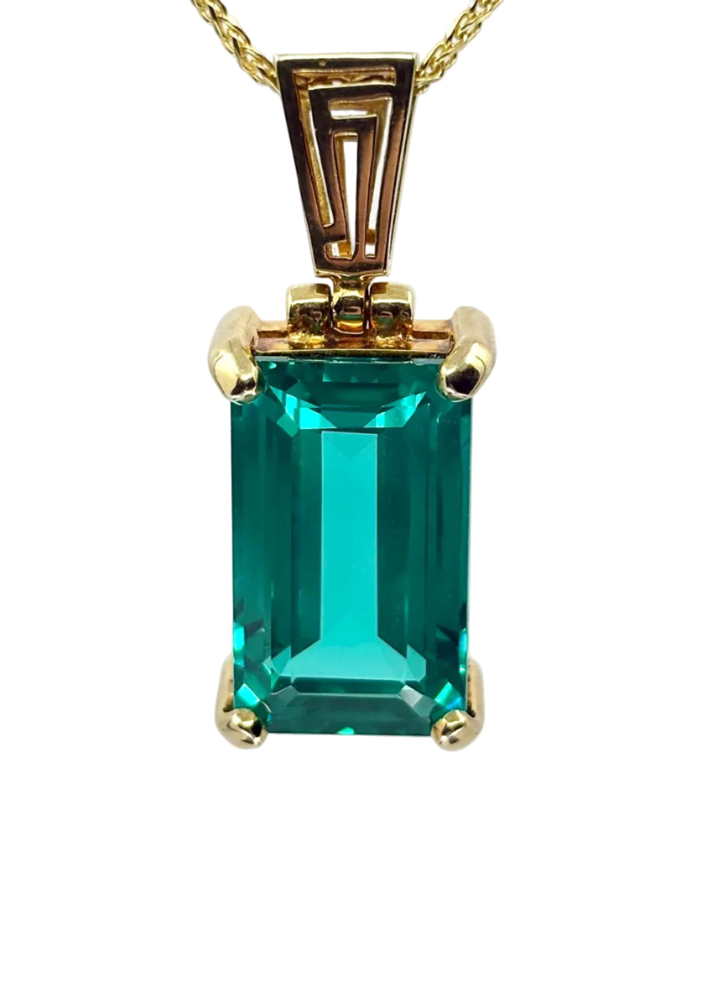 Yag Paraiba Garnet Fine Vibrational Gemstone Pendant