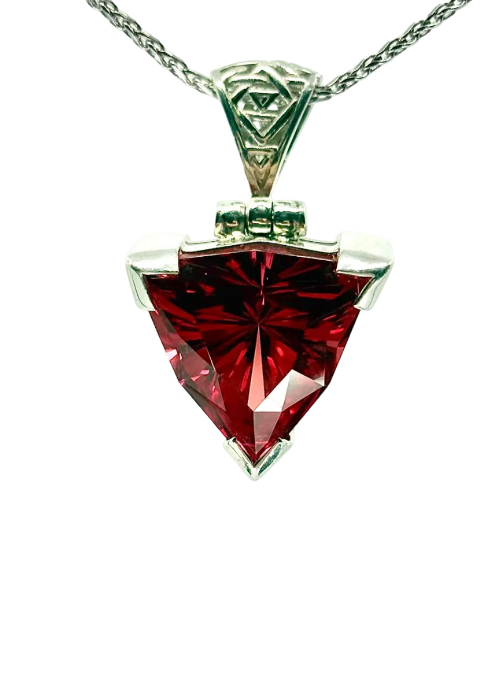 Padparadscha Sapphire Fine Vibrational Gemstone Pendant