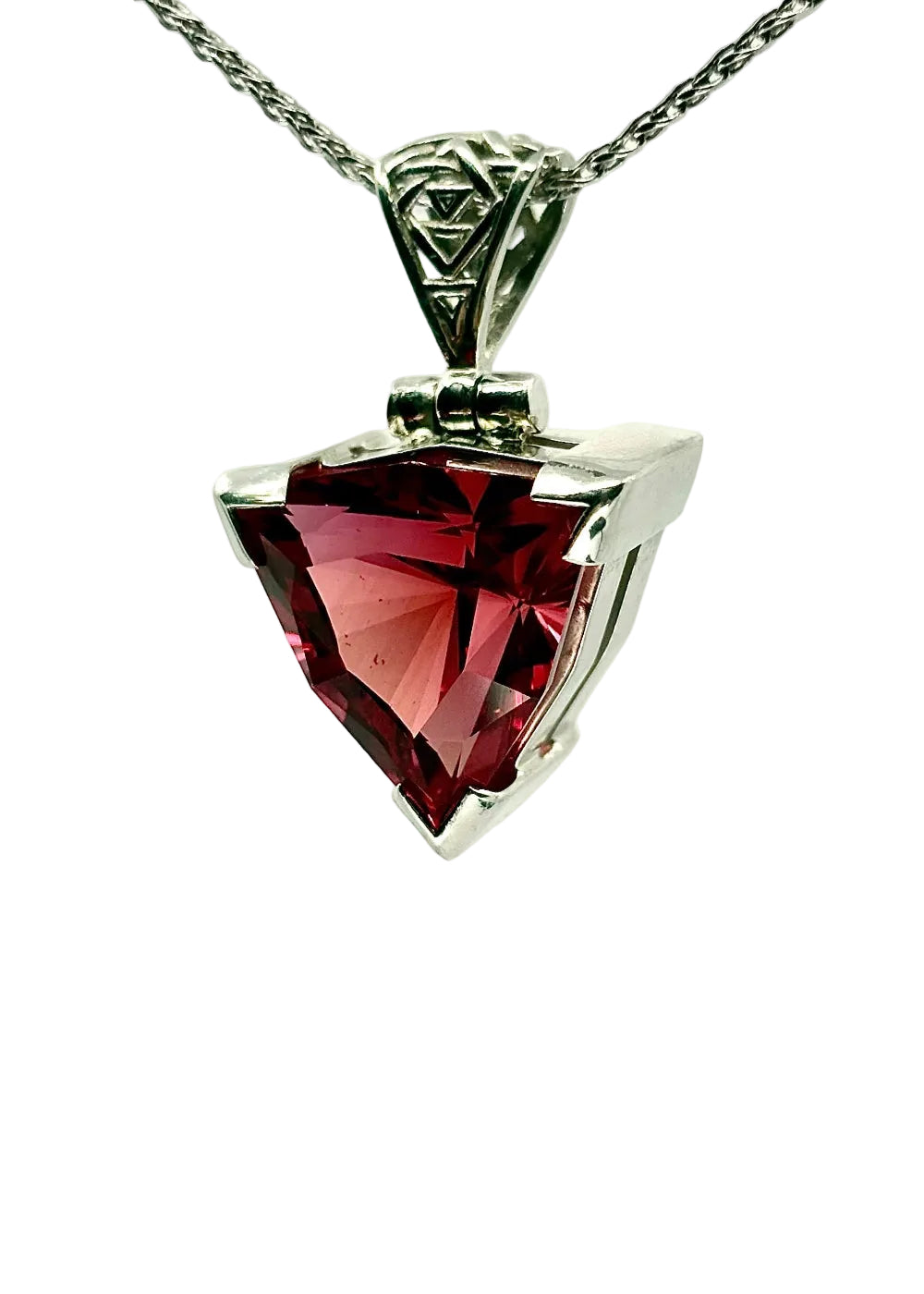 Padparadscha Sapphire Fine Vibrational Gemstone Pendant